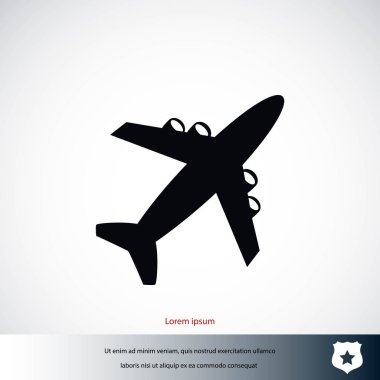 uçak vektör simgesi