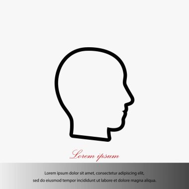 Kafa vektör simgesi