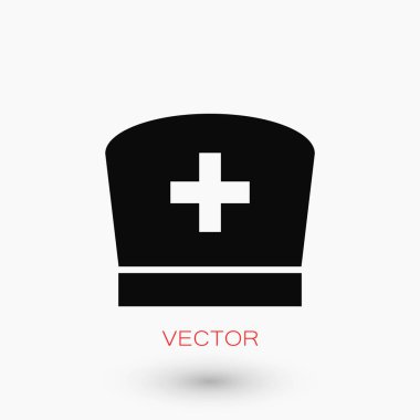 Düz hemşire simgesi