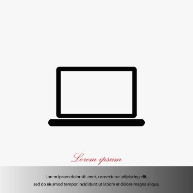 Dizüstü bilgisayar Simgesi Vektörü