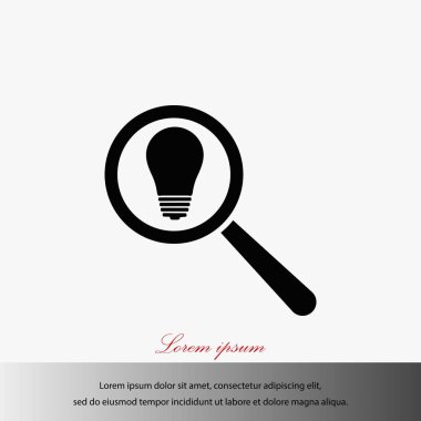 mikroskop ve ampul simgesi