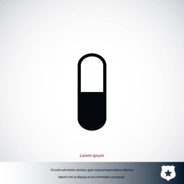 Kapsül Vektör Simgesi