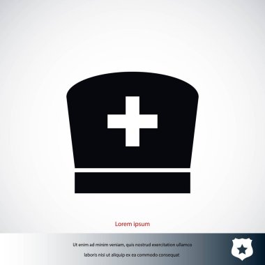 Düz hemşire simgesi