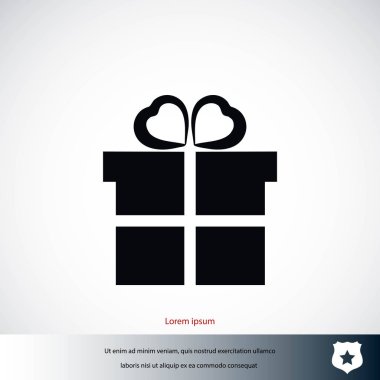 hediye simge vektör