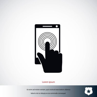 Smartphone simge vektör