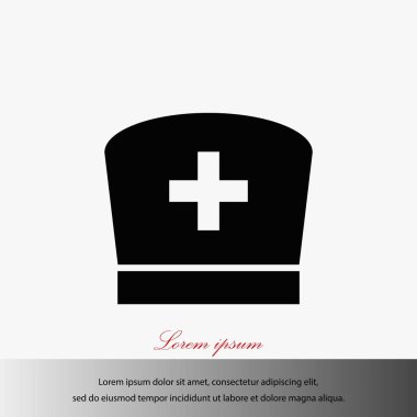 Düz hemşire simgesi