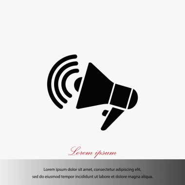 Hoparlör simgesi vektör