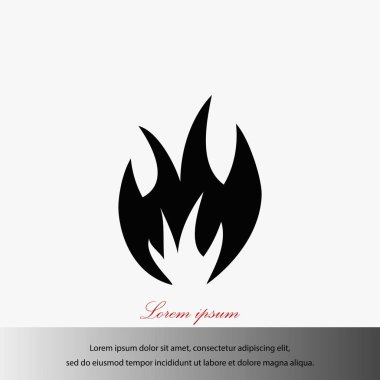 Yangın simge vektör