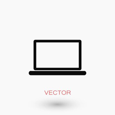 Dizüstü bilgisayar Simgesi Vektörü