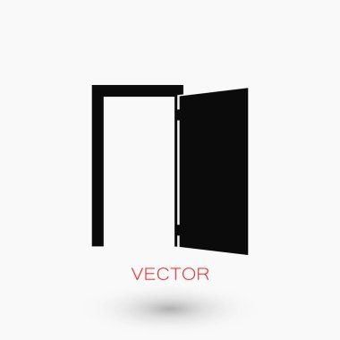 Kapı simge vektör