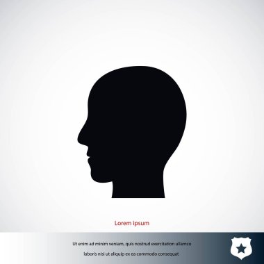 Kafa vektör simgesi