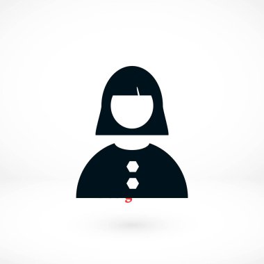 kadın simge vektör