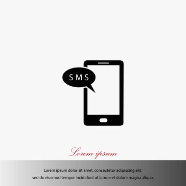 Akıllı telefon sms simgesi