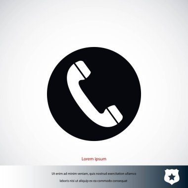 telefon alıcısı vektör simgesi