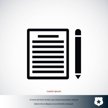 Kağıt simge vektör