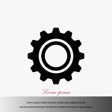 dişli simge vektör