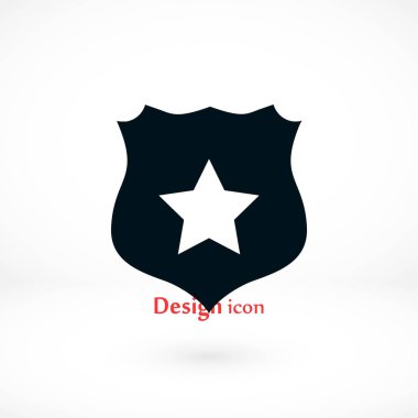 Kalkan işareti vektör simgesi