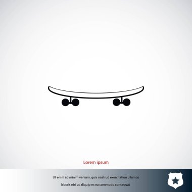 Kaykay vektör simgesi