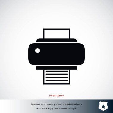Yazıcı simgesi vektör
