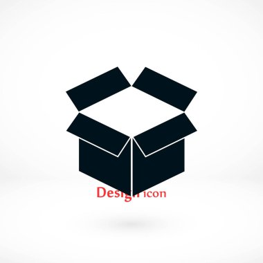 kutusu simgesi, vektör çizim