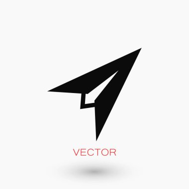 Uçak simge vektör