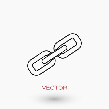 Zincir bağlantı simge vektör