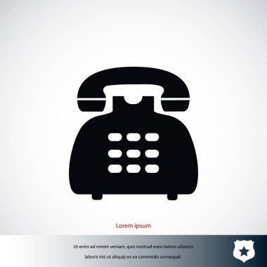 Telefon simge vektör