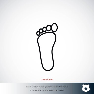 Ayak vektör simgesi
