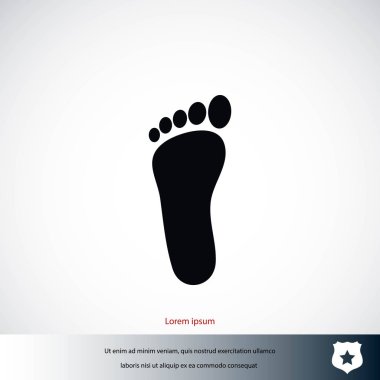 Ayak vektör simgesi