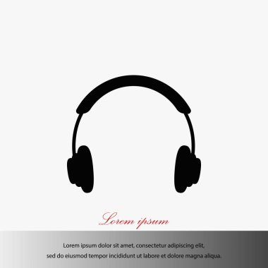 Kulaklık simge vektör