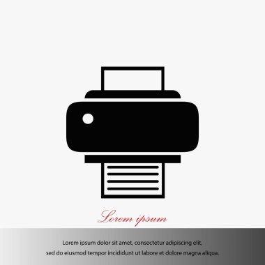 Yazıcı simgesi vektör