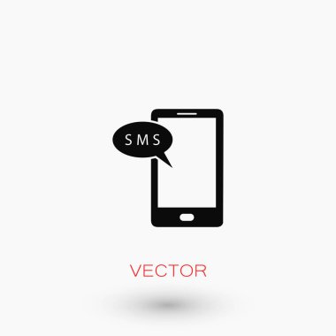 Akıllı telefon sms simgesi