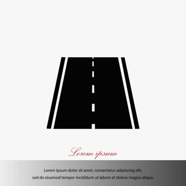 yol simgesi, vektör