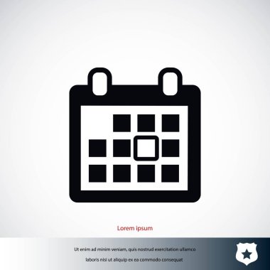 Takvim vektörü simgesi