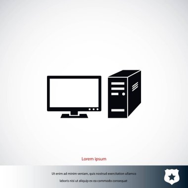 bilgisayar vektör simgesi