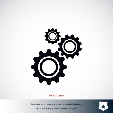 dişli simge vektör