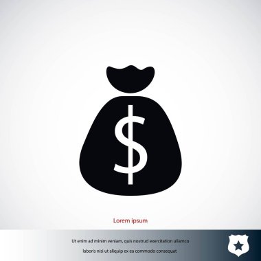 Para çantası işareti simgesi