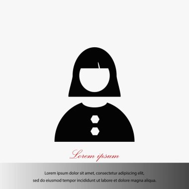 kadın simge vektör