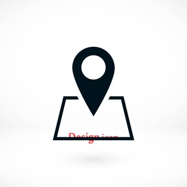 harita simgesi üzerinde toplu iğne