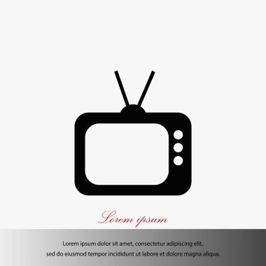 TV simge vektör