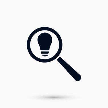 mikroskop ve ampul simgesi