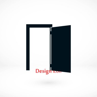 Kapı simge vektör