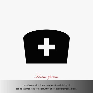 Düz hemşire simgesi