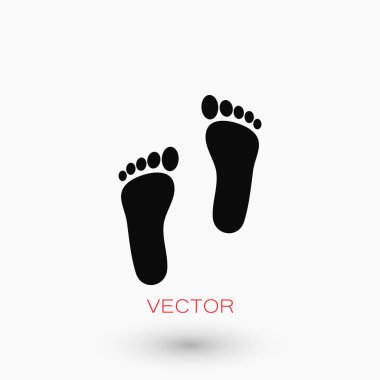 Ayak vektör simgesi