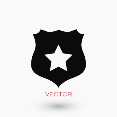 Kalkan işareti vektör simgesi