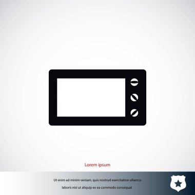 mikrodalga fırın vektör simgesi