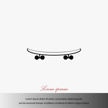 Kaykay vektör simgesi