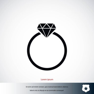 Yüzük simge vektör