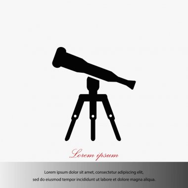 Teleskop simge vektör