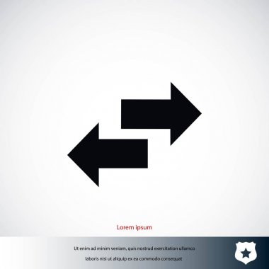 Geri dönüşüm vektör simgesi